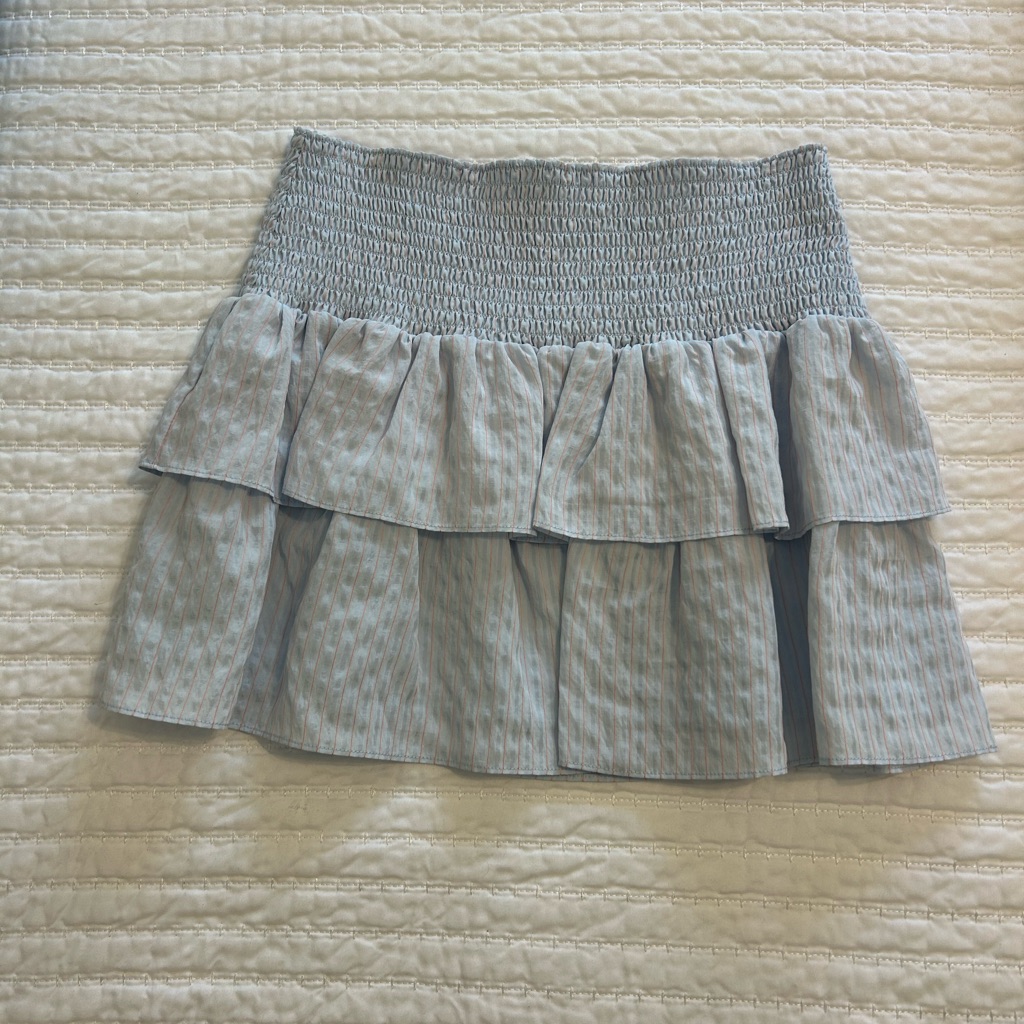 Amanda Uprichard Striped Aurelie Mini Skirt